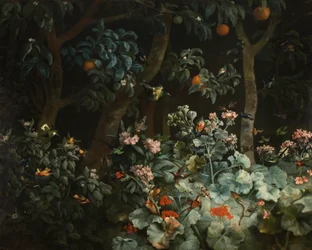 Feuillage, fleurs et oiseaux, 1796